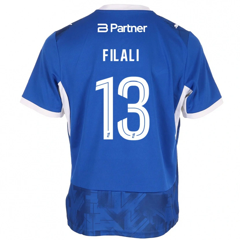Danxen Mujer Camiseta Saad Filali #13 Azul Medio Blanco 1ª Equipación 2026/27 La Camisa México