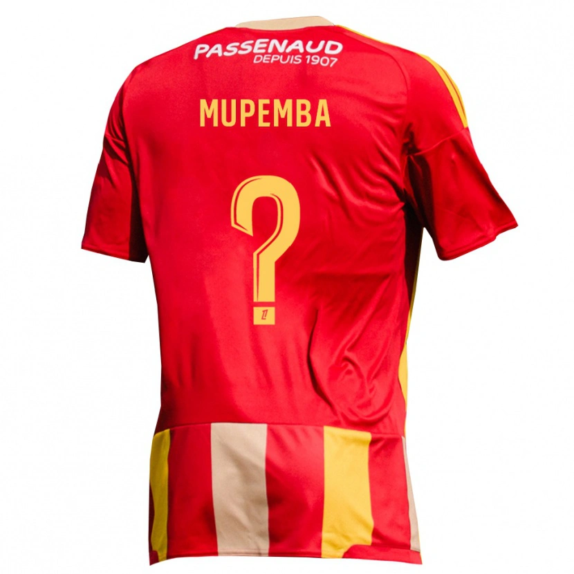 Danxen Mujer Camiseta Aaron Mupemba #0 Rojo Amarillo Verde 1ª Equipación 2026/27 La Camisa México