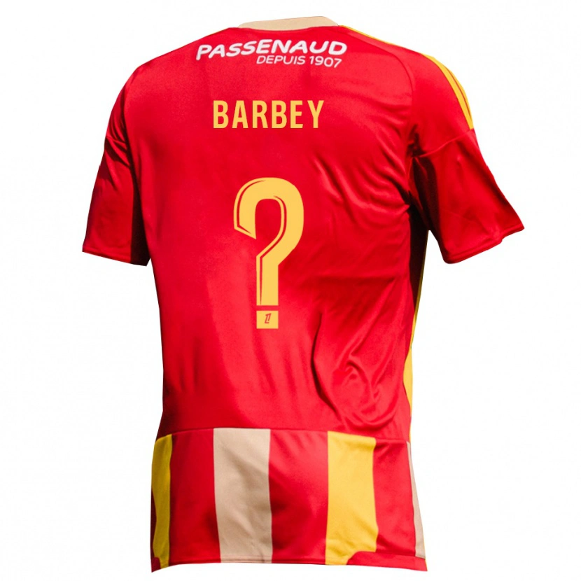 Danxen Mujer Camiseta Eliott Barbey #0 Rojo Amarillo Verde 1ª Equipación 2026/27 La Camisa México