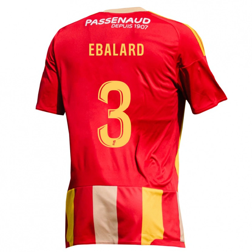 Danxen Mujer Camiseta Yannick Ebalard #3 Rojo Amarillo Verde 1ª Equipación 2026/27 La Camisa México