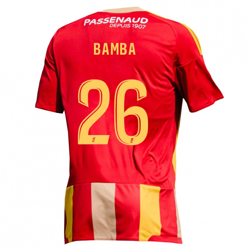 Danxen Mujer Camiseta Rayan Bamba #26 Rojo Amarillo Verde 1ª Equipación 2026/27 La Camisa México