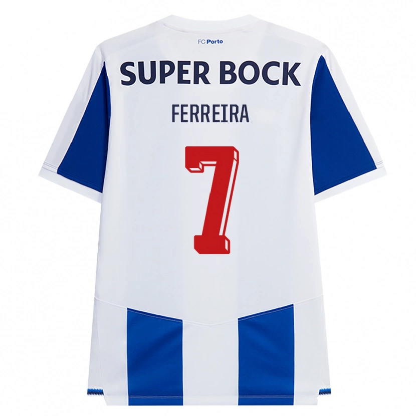 Danxen Mujer Camiseta Maria Ferreira #7 Azul Blanco Rojo 1ª Equipación 2026/27 La Camisa México
