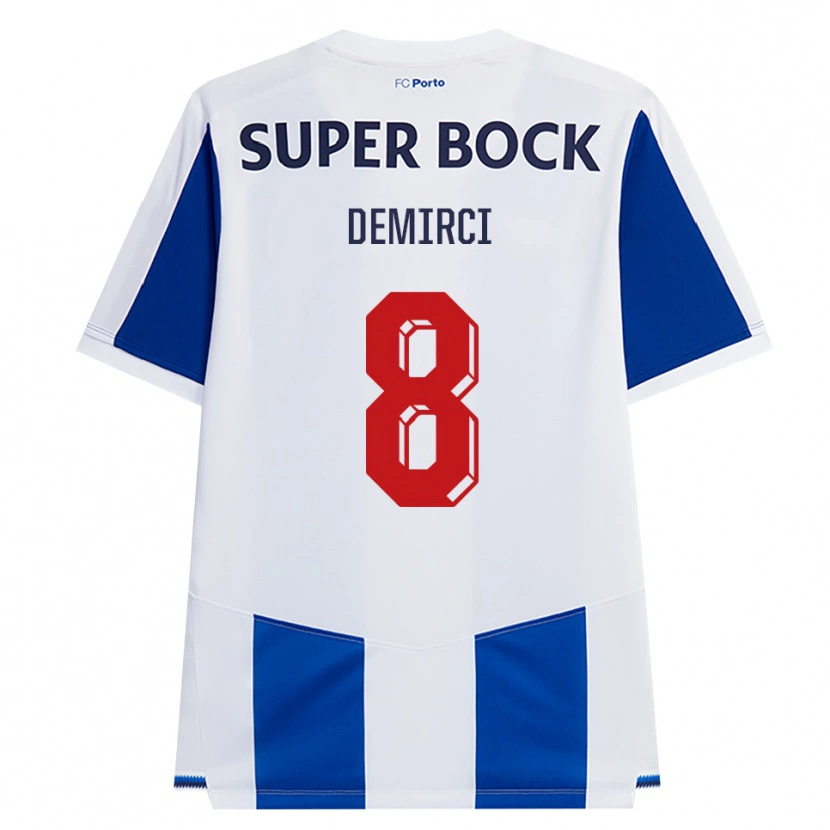 Danxen Mujer Camiseta Rayan Demirci #8 Azul Blanco Rojo 1ª Equipación 2026/27 La Camisa México