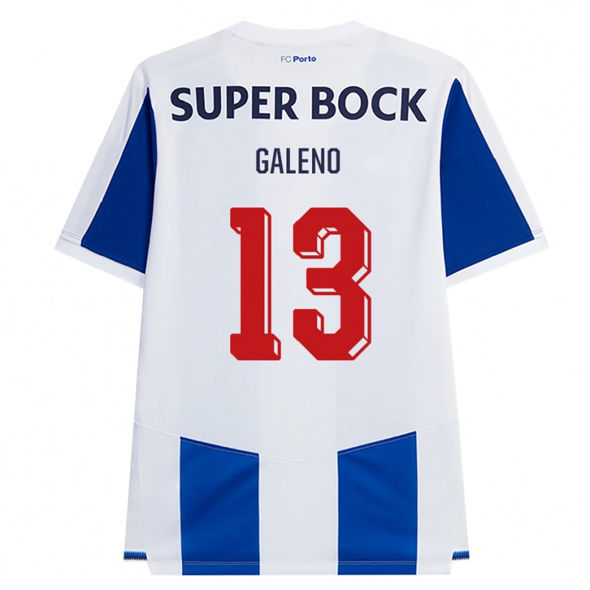 Danxen Mujer Camiseta Galeno #13 Azul Blanco Rojo 1ª Equipación 2026/27 La Camisa México