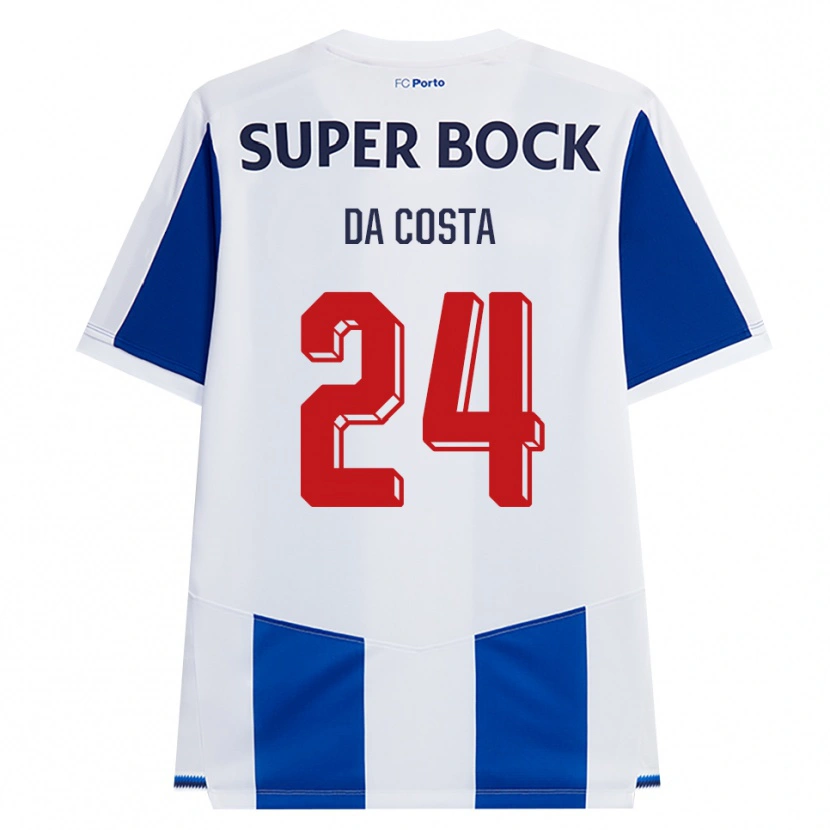 Danxen Mujer Camiseta Seif Da Costa #24 Azul Blanco Rojo 1ª Equipación 2026/27 La Camisa México