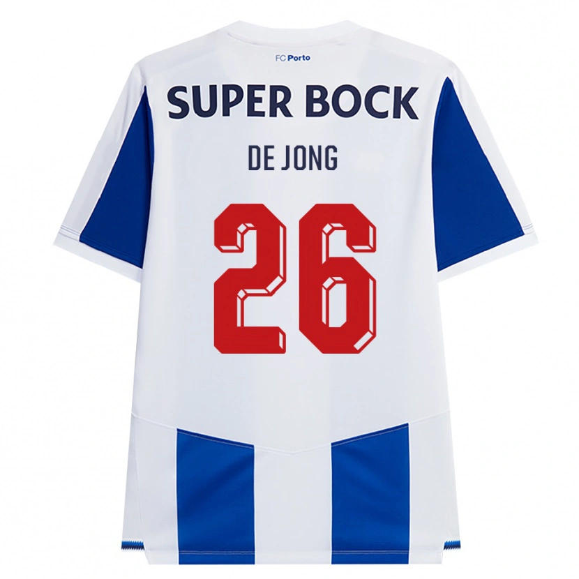 Danxen Mujer Camiseta Luuk De Jong #26 Azul Blanco Rojo 1ª Equipación 2026/27 La Camisa México