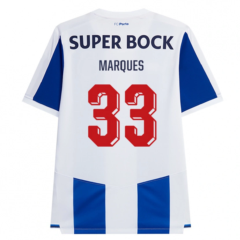 Danxen Mujer Camiseta Bárbara Marques #33 Azul Blanco Rojo 1ª Equipación 2026/27 La Camisa México