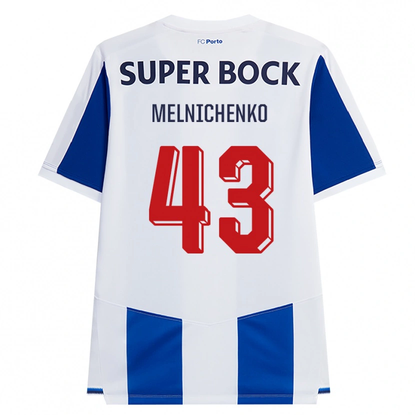 Danxen Mujer Camiseta Trofim Melnichenko #43 Azul Blanco Rojo 1ª Equipación 2026/27 La Camisa México