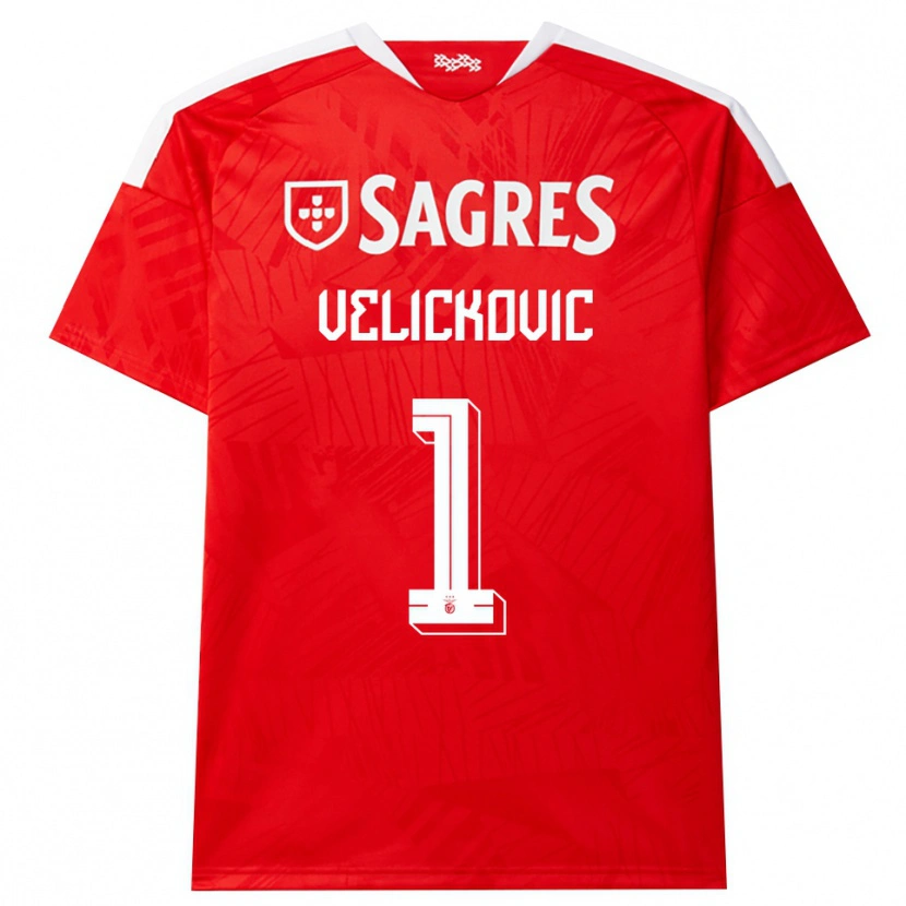 Danxen Mujer Camiseta Luka Velickovic #1 Rojo Blanco Amarillo 1ª Equipación 2026/27 La Camisa México