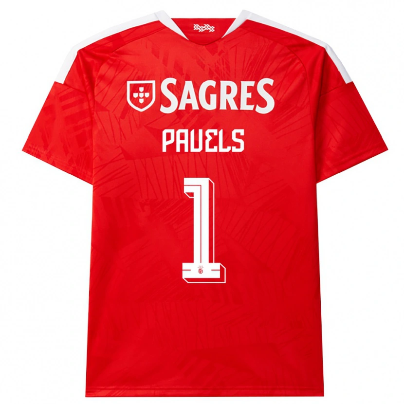 Danxen Mujer Camiseta Lena Pauels #1 Rojo Blanco Amarillo 1ª Equipación 2026/27 La Camisa México