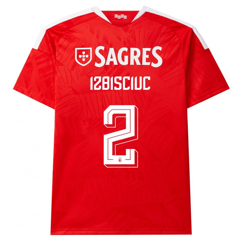 Danxen Mujer Camiseta Pedro Izbisciuc #2 Rojo Blanco Amarillo 1ª Equipación 2026/27 La Camisa México