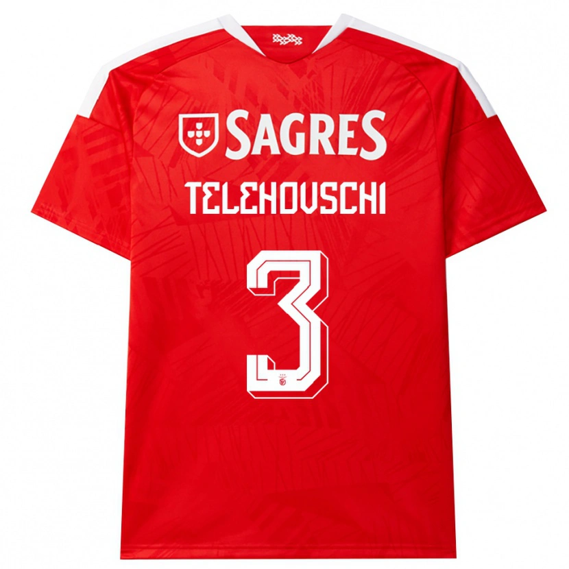 Danxen Mujer Camiseta Dinis Telehovschi #3 Rojo Blanco Amarillo 1ª Equipación 2026/27 La Camisa México
