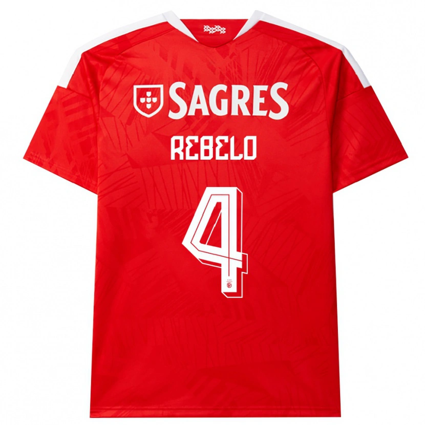 Danxen Mujer Camiseta Silvia Rebelo #4 Rojo Blanco Amarillo 1ª Equipación 2026/27 La Camisa México