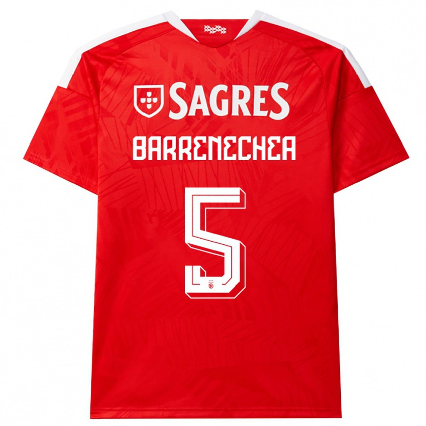 Danxen Mujer Camiseta Enzo Barrenechea #5 Rojo Blanco Amarillo 1ª Equipación 2026/27 La Camisa México