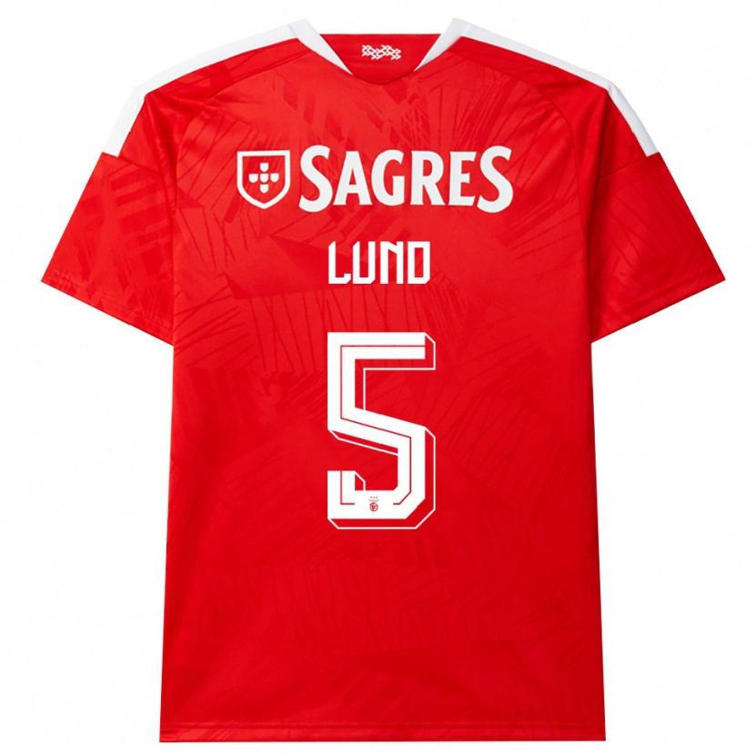 Danxen Mujer Camiseta Marit Lund #5 Rojo Blanco Amarillo 1ª Equipación 2026/27 La Camisa México