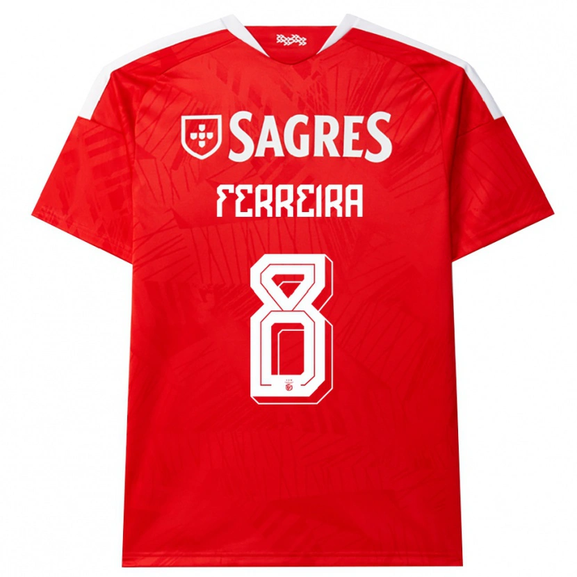 Danxen Mujer Camiseta Isaac Ferreira #8 Rojo Blanco Amarillo 1ª Equipación 2026/27 La Camisa México