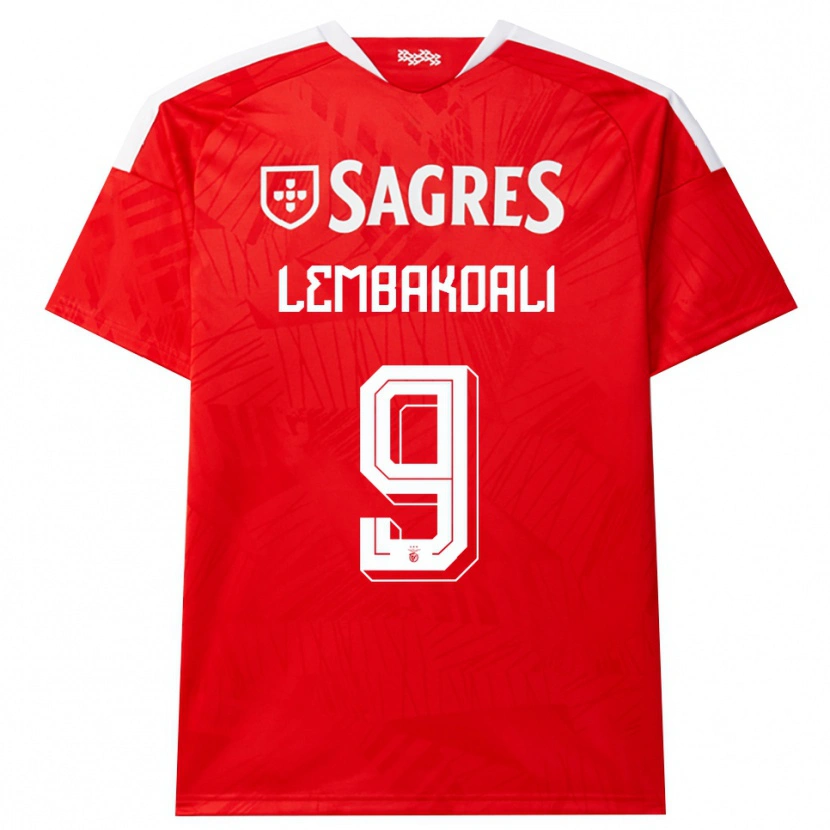 Danxen Mujer Camiseta Alan Lembakoali #9 Rojo Blanco Amarillo 1ª Equipación 2026/27 La Camisa México