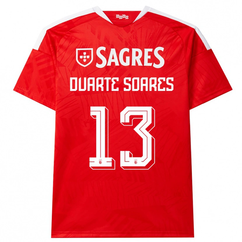 Danxen Mujer Camiseta Duarte Soares #13 Rojo Blanco Amarillo 1ª Equipación 2026/27 La Camisa México