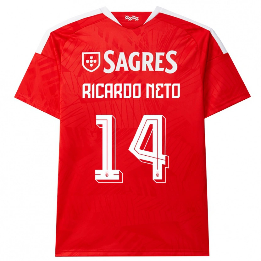 Danxen Mujer Camiseta Ricardo Neto #14 Rojo Blanco Amarillo 1ª Equipación 2026/27 La Camisa México