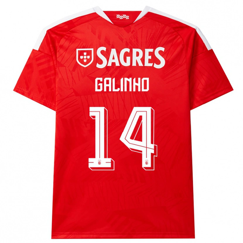 Danxen Mujer Camiseta Miguel Galinho #14 Rojo Blanco Amarillo 1ª Equipación 2026/27 La Camisa México