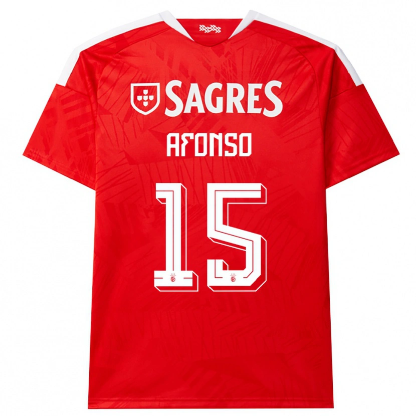 Danxen Mujer Camiseta Guilherme Afonso #15 Rojo Blanco Amarillo 1ª Equipación 2026/27 La Camisa México