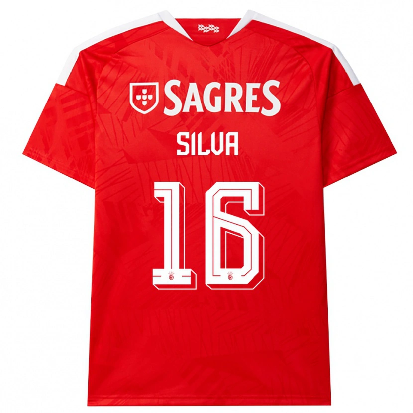 Danxen Mujer Camiseta Manu Silva #16 Rojo Blanco Amarillo 1ª Equipación 2026/27 La Camisa México