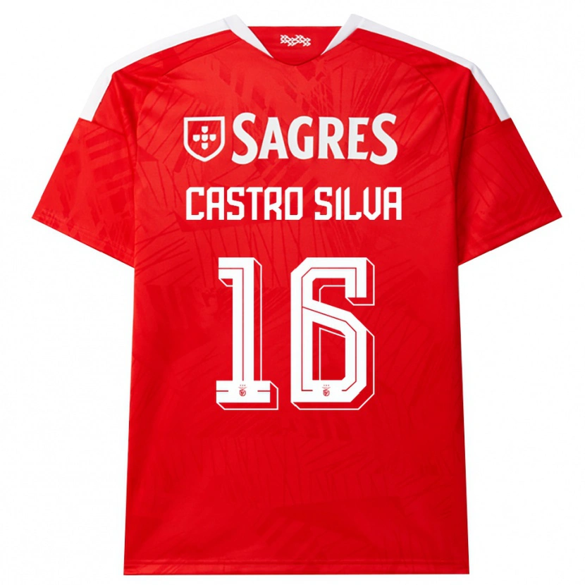 Danxen Mujer Camiseta Guilherme Castro #16 Rojo Blanco Amarillo 1ª Equipación 2026/27 La Camisa México