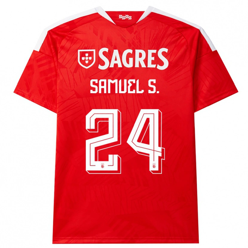 Danxen Mujer Camiseta Samuel Soares #24 Rojo Blanco Amarillo 1ª Equipación 2026/27 La Camisa México