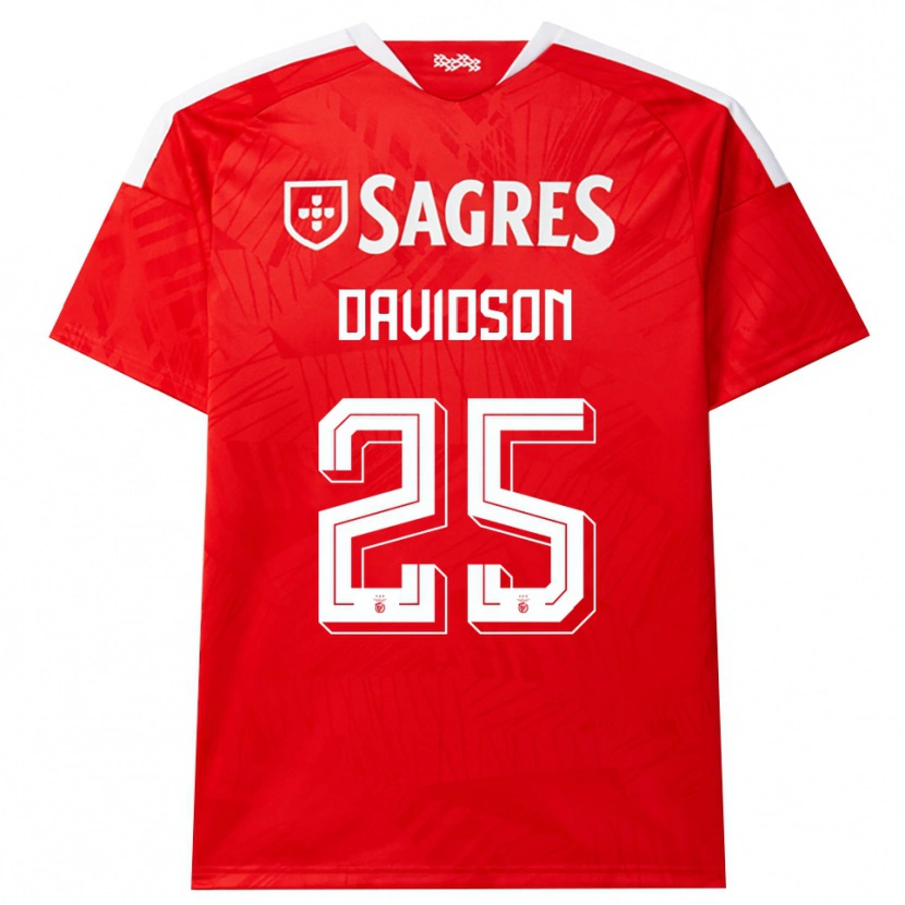 Danxen Mujer Camiseta Chandra Davidson #25 Rojo Blanco Amarillo 1ª Equipación 2026/27 La Camisa México