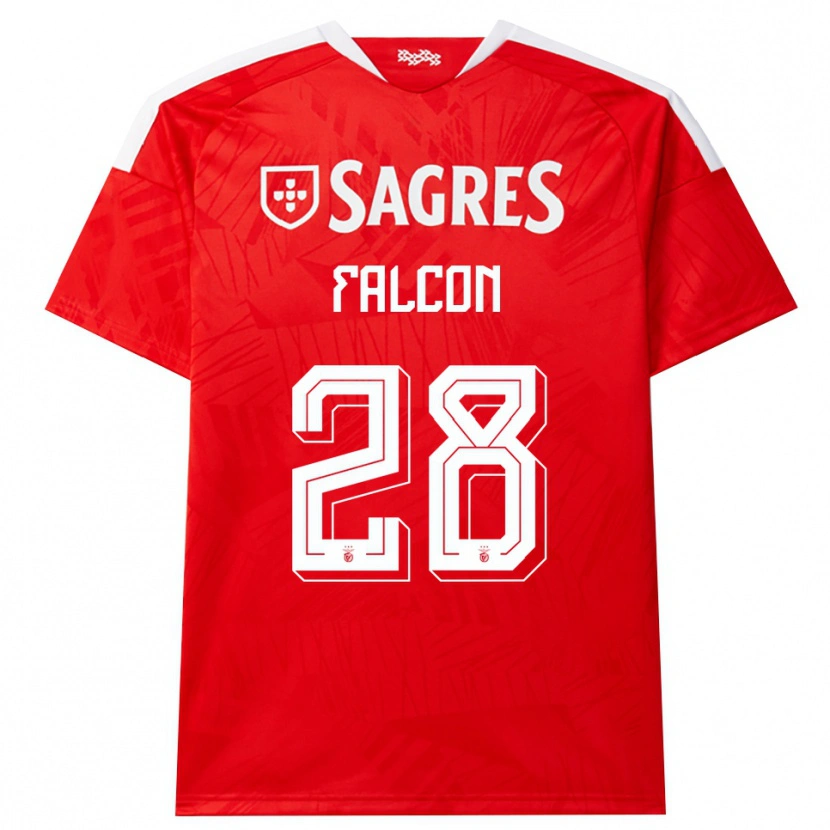 Danxen Mujer Camiseta Andrea Falcón #28 Rojo Blanco Amarillo 1ª Equipación 2026/27 La Camisa México
