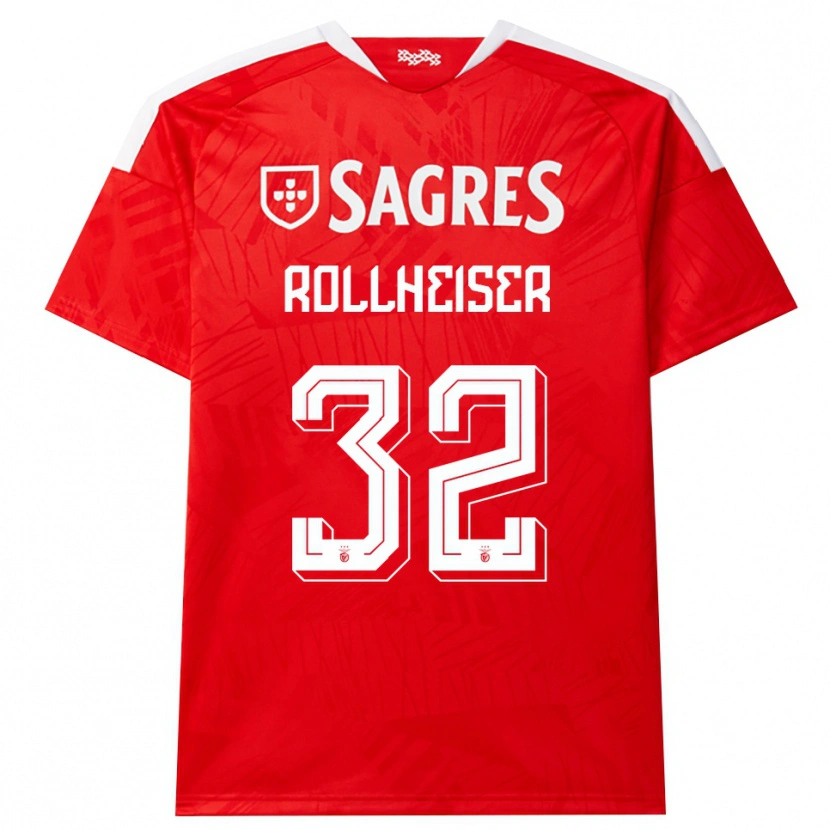 Danxen Mujer Camiseta Benjamín Rollheiser #32 Rojo Blanco Amarillo 1ª Equipación 2026/27 La Camisa México