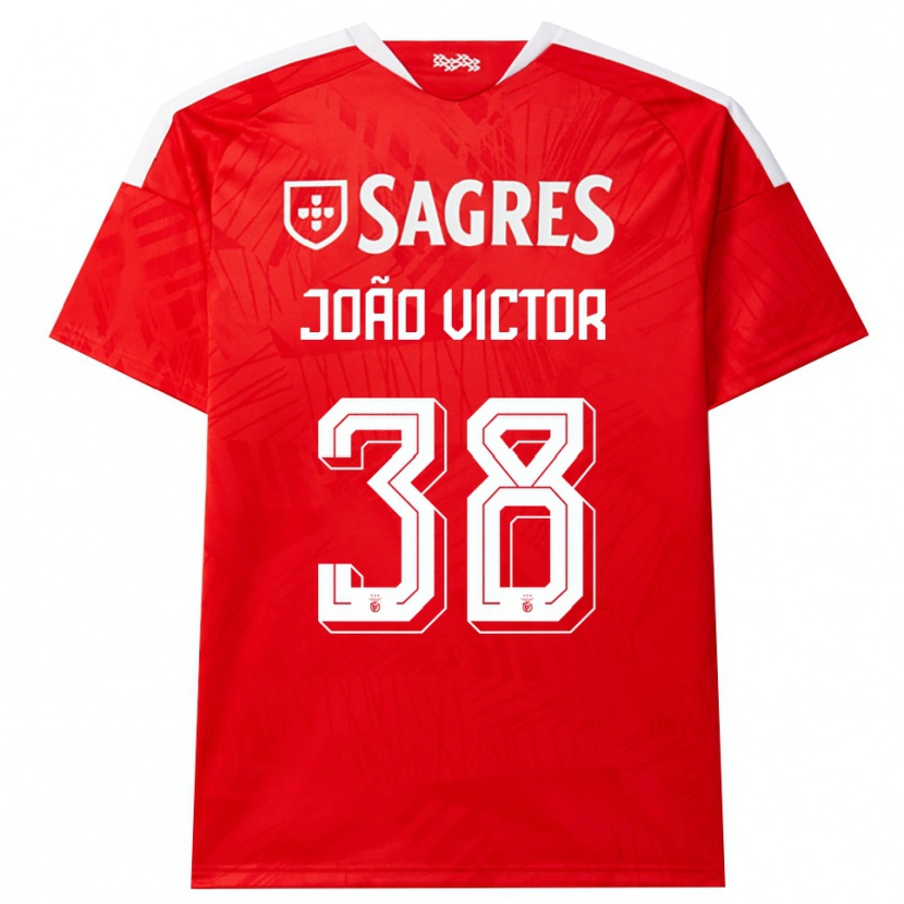 Danxen Mujer Camiseta Joao Victor #38 Rojo Blanco Amarillo 1ª Equipación 2026/27 La Camisa México