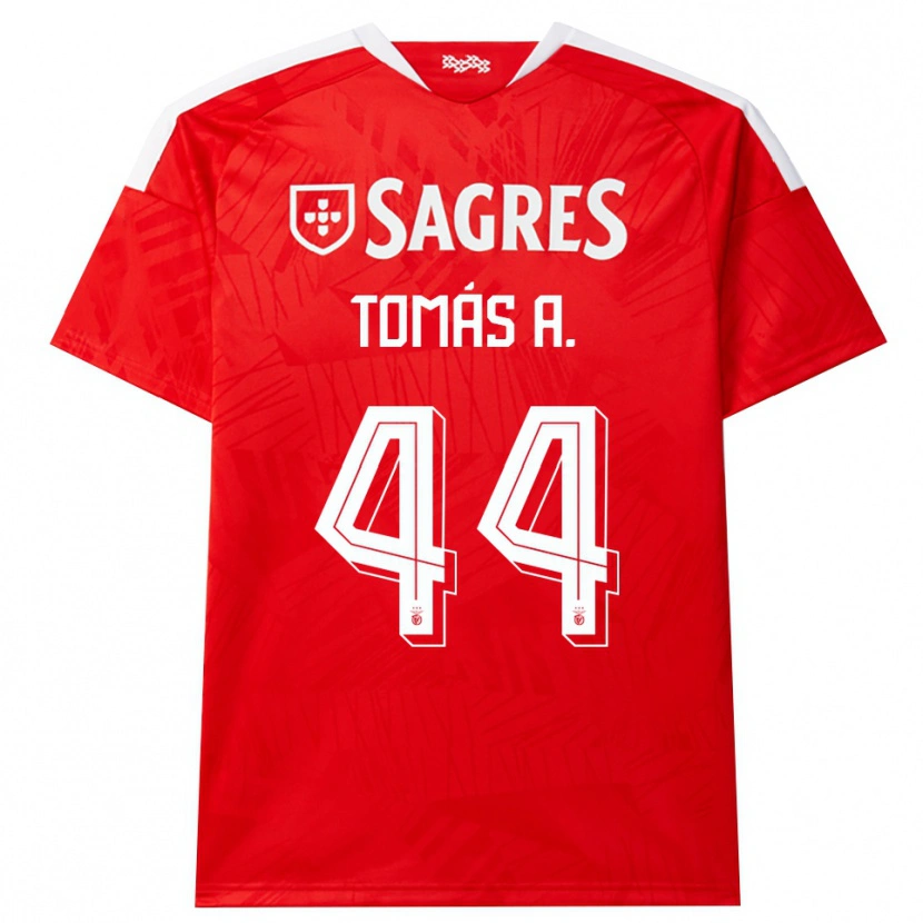 Danxen Mujer Camiseta Tomás Araújo #44 Rojo Blanco Amarillo 1ª Equipación 2026/27 La Camisa México