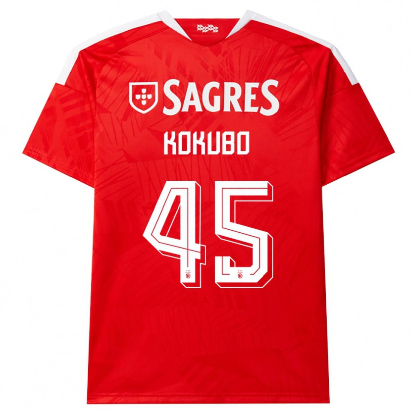 Danxen Mujer Camiseta Leo Kokubo #45 Rojo Blanco Amarillo 1ª Equipación 2026/27 La Camisa México