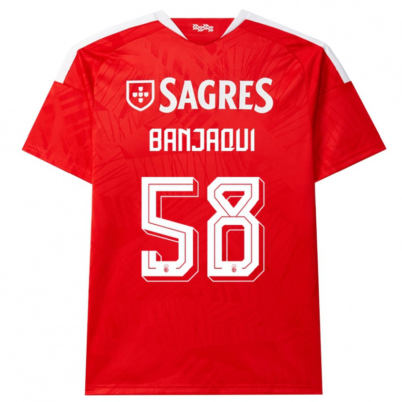 Danxen Mujer Camiseta Daniel Banjaqui #58 Rojo Blanco Amarillo 1ª Equipación 2026/27 La Camisa México