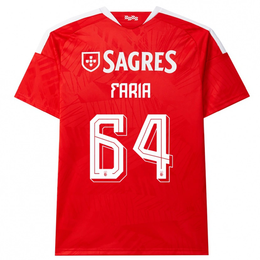 Danxen Mujer Camiseta Hugo Faria #64 Rojo Blanco Amarillo 1ª Equipación 2026/27 La Camisa México