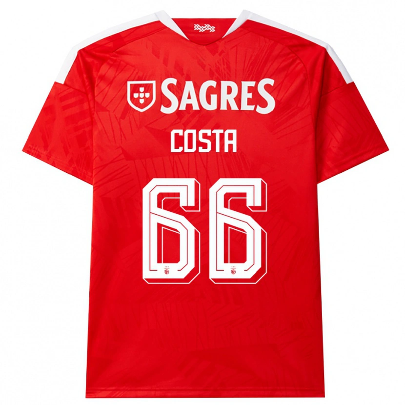 Danxen Mujer Camiseta Rute Costa #66 Rojo Blanco Amarillo 1ª Equipación 2026/27 La Camisa México