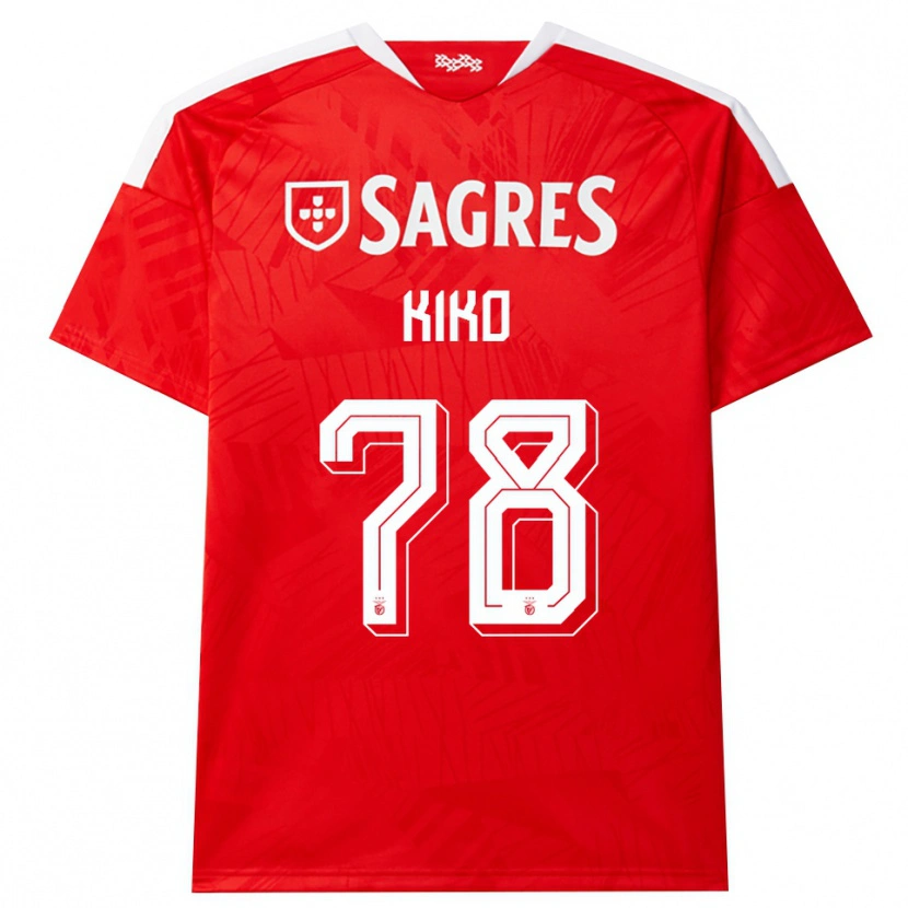 Danxen Mujer Camiseta Kiko #78 Rojo Blanco Amarillo 1ª Equipación 2026/27 La Camisa México