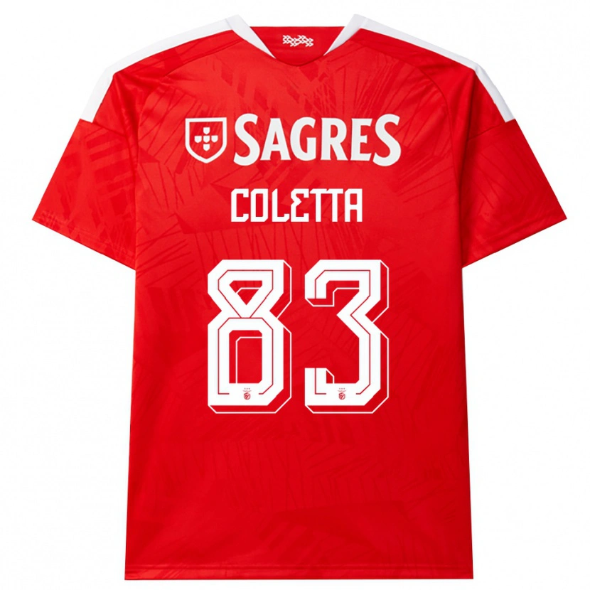 Danxen Mujer Camiseta Federico Coletta #83 Rojo Blanco Amarillo 1ª Equipación 2026/27 La Camisa México