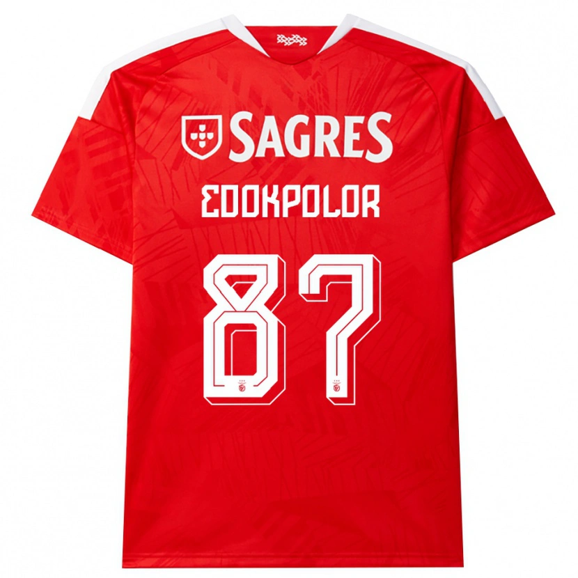 Danxen Mujer Camiseta Peter Edokpolor #87 Rojo Blanco Amarillo 1ª Equipación 2026/27 La Camisa México