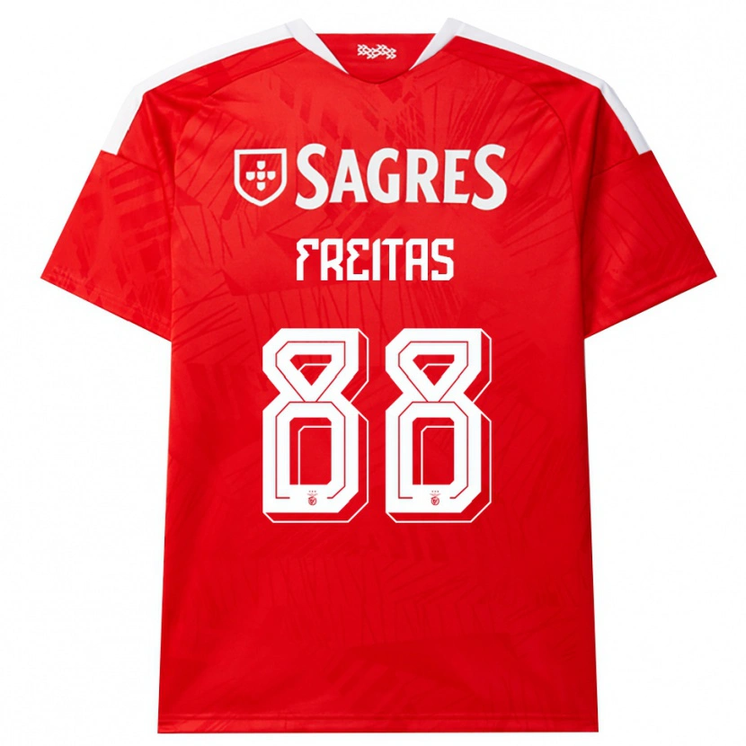 Danxen Mujer Camiseta Tiago Freitas #88 Rojo Blanco Amarillo 1ª Equipación 2026/27 La Camisa México