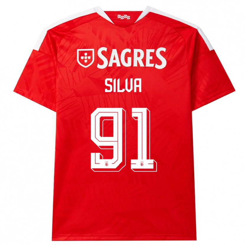 Danxen Mujer Camiseta Francisco Silva #91 Rojo Blanco Amarillo 1ª Equipación 2026/27 La Camisa México