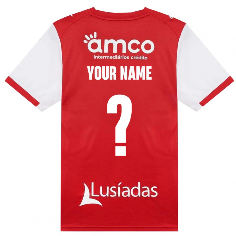 Danxen Mujer Camiseta Su Nombre #0 Rojo Blanco Negro 1ª Equipación 2026/27 La Camisa México