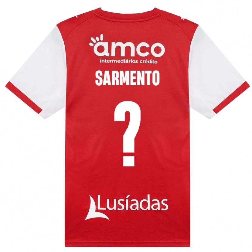Danxen Mujer Camiseta Bernardo Sarmento #0 Rojo Blanco Negro 1ª Equipación 2026/27 La Camisa México