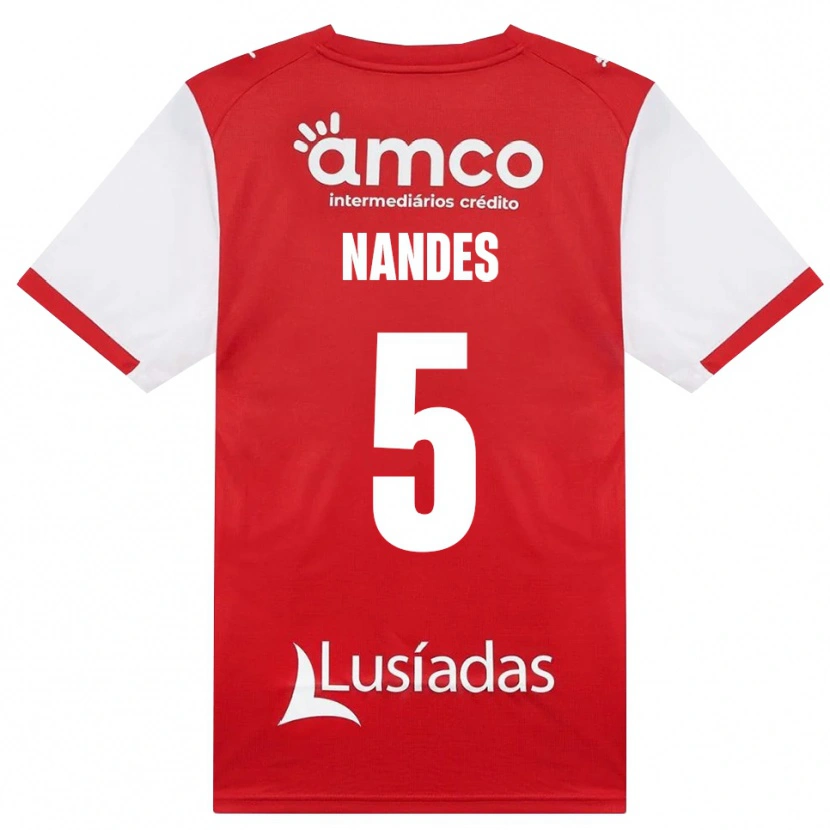 Danxen Mujer Camiseta Nandes #5 Rojo Blanco Negro 1ª Equipación 2026/27 La Camisa México