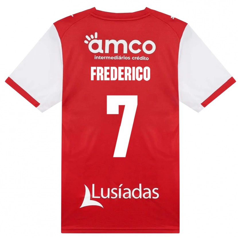 Danxen Mujer Camiseta Frederico Silva #7 Rojo Blanco Negro 1ª Equipación 2026/27 La Camisa México