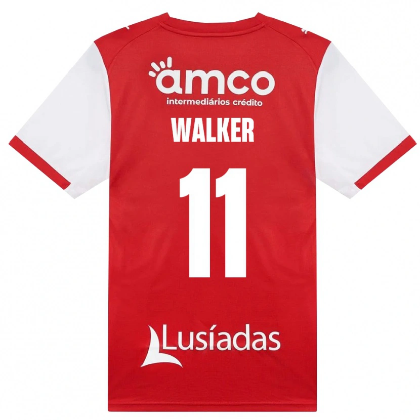 Danxen Mujer Camiseta Ellie Walker #11 Rojo Blanco Negro 1ª Equipación 2026/27 La Camisa México