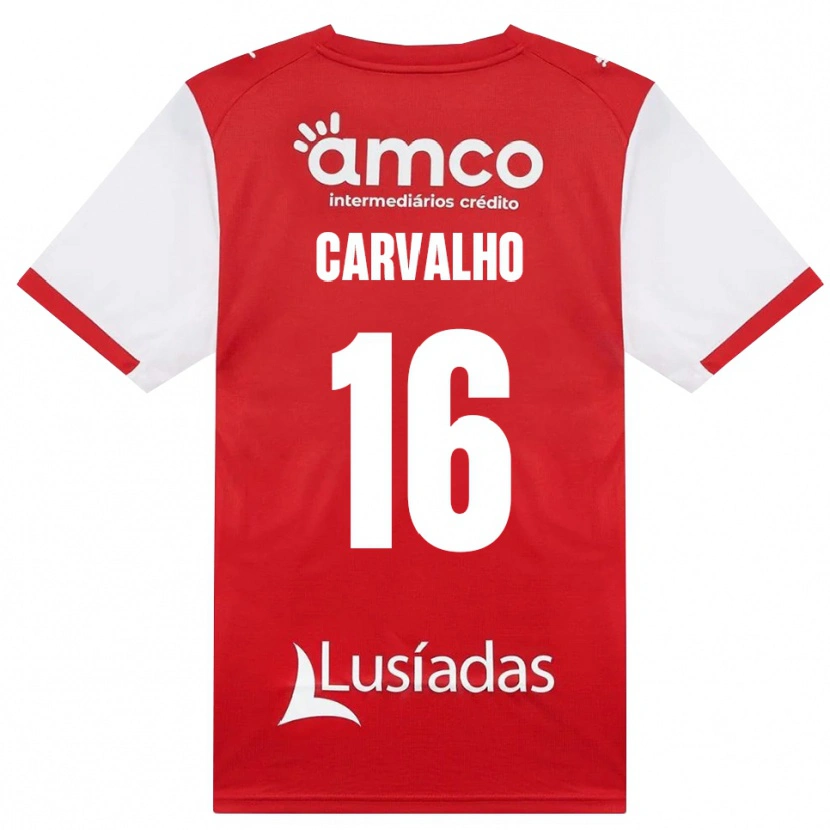 Danxen Mujer Camiseta Alexandre Carvalho #16 Rojo Blanco Negro 1ª Equipación 2026/27 La Camisa México
