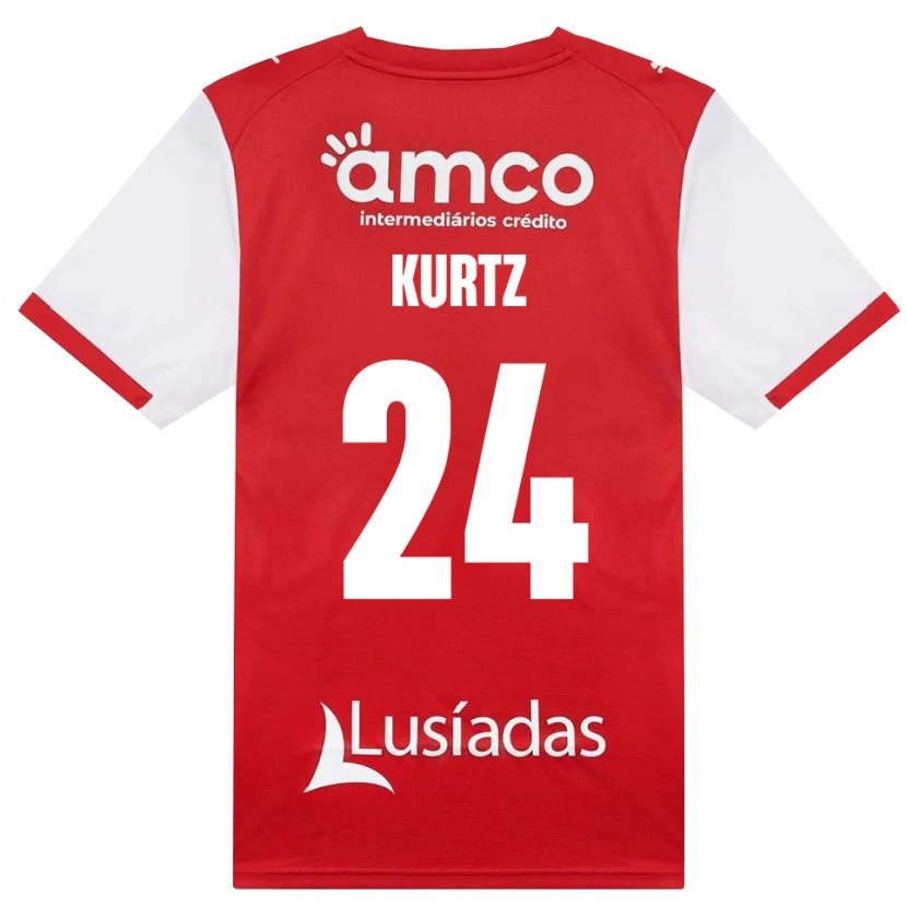Danxen Mujer Camiseta Linus Kurtz #24 Rojo Blanco Negro 1ª Equipación 2026/27 La Camisa México