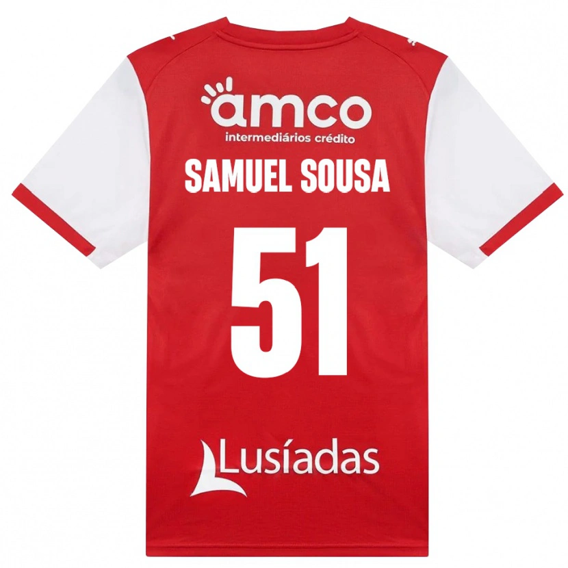 Danxen Mujer Camiseta Samuel Sousa #51 Rojo Blanco Negro 1ª Equipación 2026/27 La Camisa México